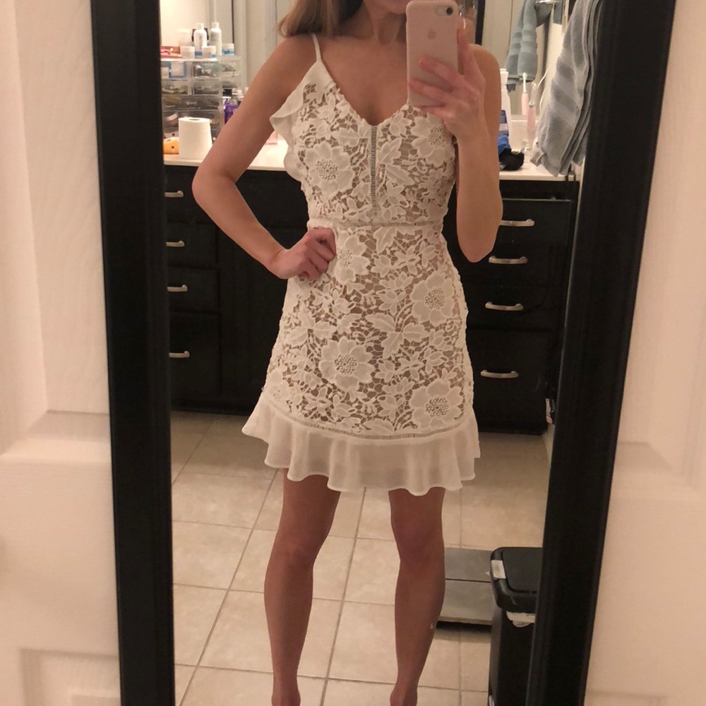 NWT Lush white lace dress size small